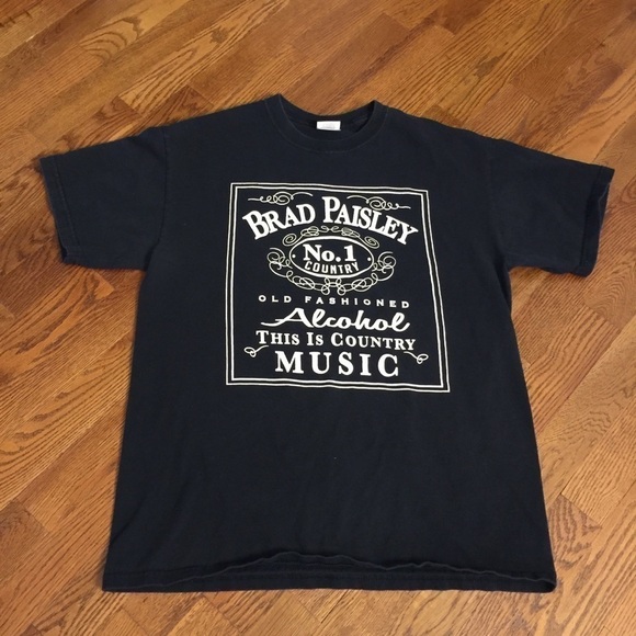 Brad Paisley Tops - Brad Paisley alcohol graphic tee